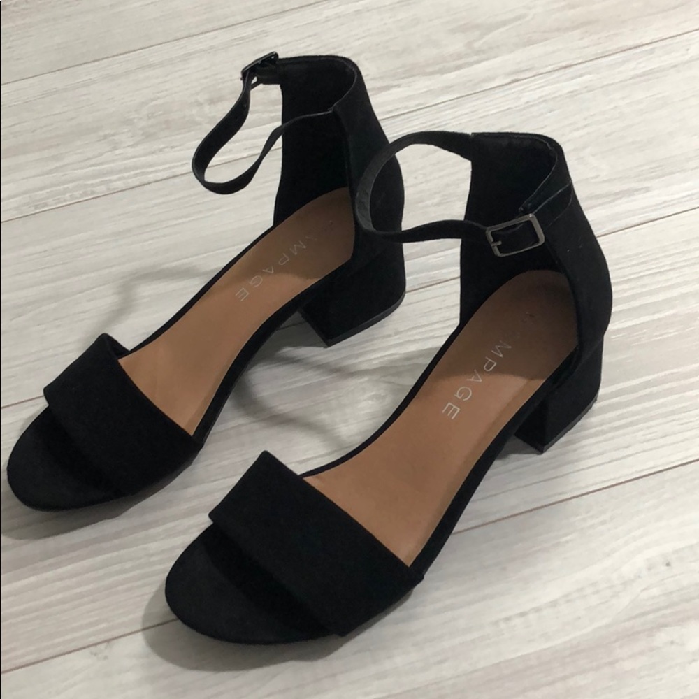 Short black heels